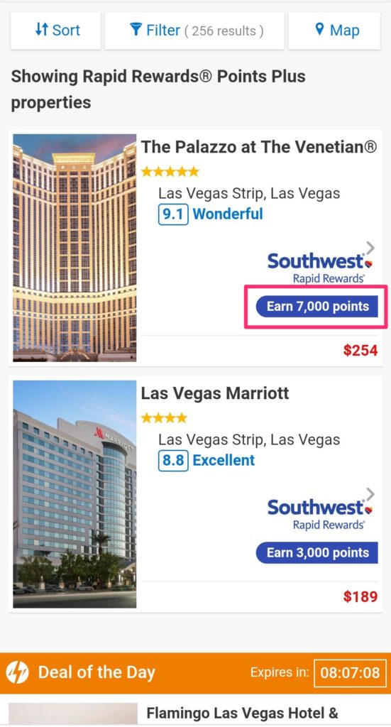 Southwest Hotel Deals Vegas