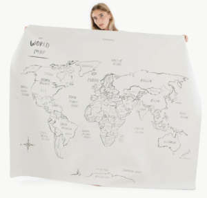 Gathre Midi+ World Map Reusable Mat