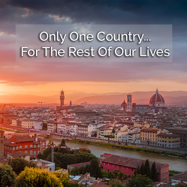 Only One Country…For The Rest Of Our Lives