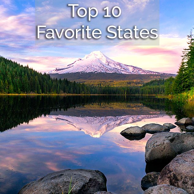 Extra Pack of Peanuts Podcast Top 10 Favorite States